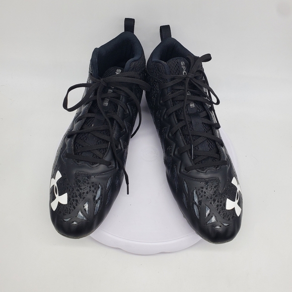 Under Armour Shoe Men\'s 12 Spotlight MC Football Cleats 3023959-001 Black main image 9